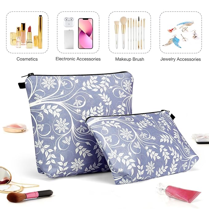 Noozion Large Makeup Bag Cosmetic Bag for Women Travel Bags Makeup Pouch for toiletries Water Resistant Girls Gift