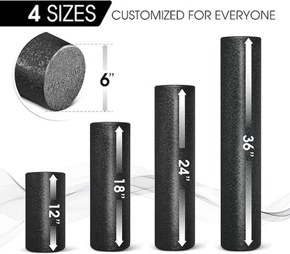 Yes4All High-Density Foam Roller for Back Pain Relief 12, 18, 18, 24, 24, 36 36 inch