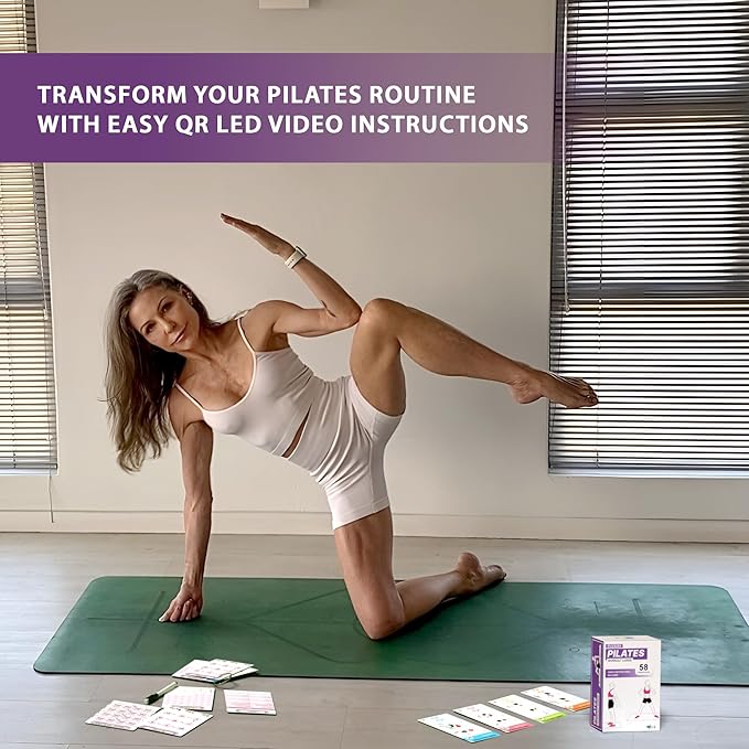 Pilates Workout Cards - 58 Exercise Cards