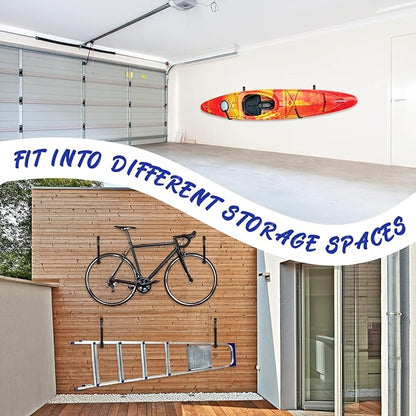 Yes4All Heavy Duty Steel Wall Mount Paddle Board Racks, Surfboard Holder, Suitable for Both Indoor and Outdoor Storage