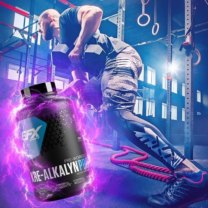 EFX Sports Kre-Alkalyn Pro | pH Correct Creatine Monohydrate Pill Supplement | Muscle Building Pre Workout for Men & Women