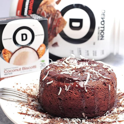 Devotion Nutrition Protein Powder Blend | Gluten Free, Keto Friendly, No Added Sugars | 1g MCT | 20g Whey & Micellar Protein | 2lb Tub (Brownie Batter)