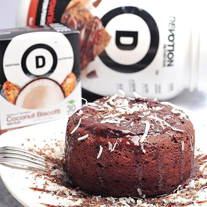 Devotion Nutrition Protein Powder Blend | Gluten Free, Keto Friendly, No Added Sugars | 1g MCT | 20g Whey & Micellar Protein | 12 Count Packets (Brownie Batter)