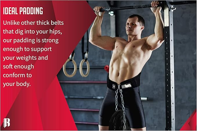 RIMSports Dip Belt For Weight Lifting - Weighted