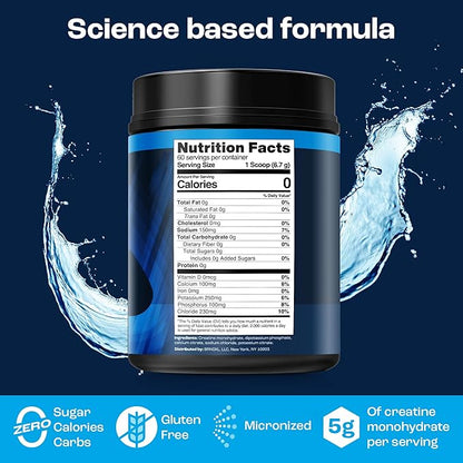 KEY NUTRIENTS Creatine Monohydrate, Creatine Monohydrate Powder, Creatine Powder, Unflavored Monohydrate Creatine, Micronized Creatine Monohydrate Micronized Creatine Sodium Powder Supplement