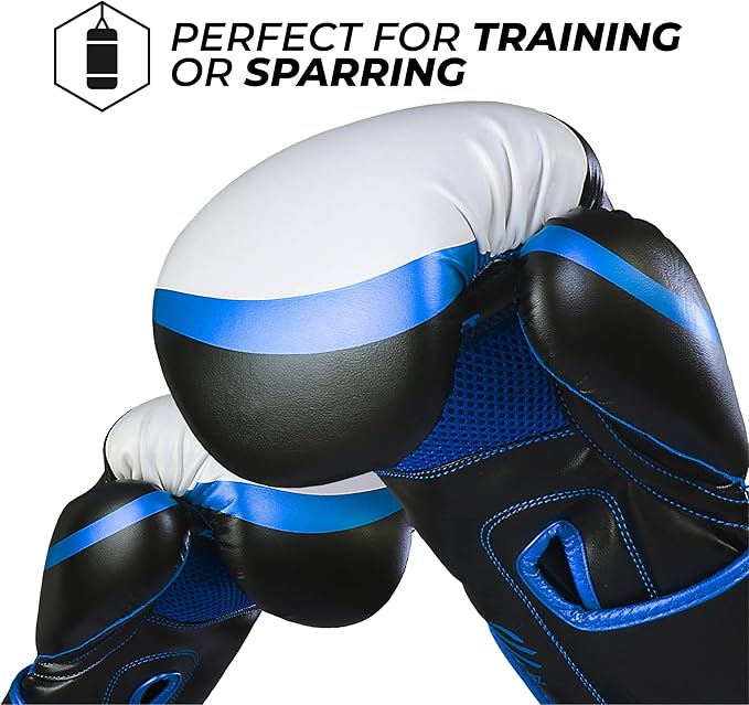 Sanabul Essential Gel Boxing Gloves for Men & Women, Kickboxing MMA, Muay Thai Gloves and Heavy Bag Training Punching & Sparring