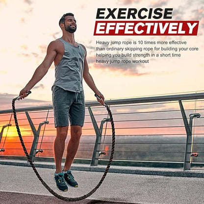 Jump Rope, Weighted Jump Ropes for Men women, 2.8lb 3lb 3lb 5lb 5lb Heavy