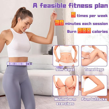 Weighted Workout Hoop for Weight Loss 48 inchs,