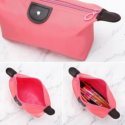 HAOGUAGUA Upgrade 5PCS Cute Small Makeup Bags for Purse, Waterproof Mini Zipper Cosmetic Bags, Luggage Accessories for Travel (5PCS Style 4)