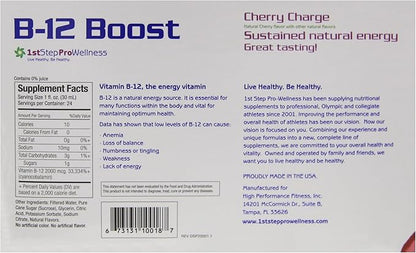 B-12 Boost Cherry Charge 12 (2 fl oz) bottles