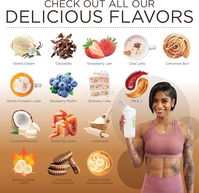 TRU Plant Based Protein Powder, BCAA, EAA, 20g Vegan Protein, 100 Calories, 27 Vitamins, No Artificial Flavors 25 Servings 25 Servings (Dulce De Leche)