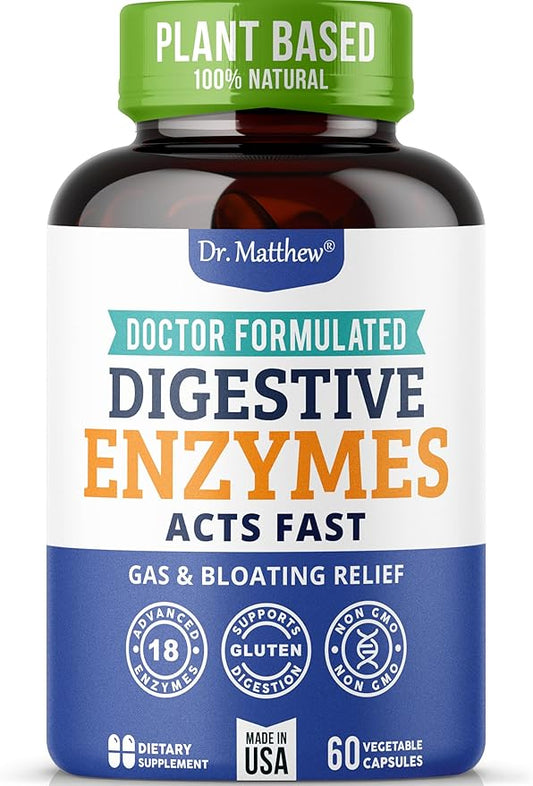 Best Digestive Enzymes for Women & Men with Lactase Lipase Amylase Bromelain. Enzymes for Digestion & Digestive Health. Gas and Bloating Relief for Women and Men. Gallbladder Enzymes & Supplements.