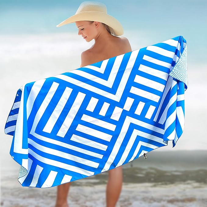Elite Trend Microfiber Beach Towel - Extra Large 78x35 Inch