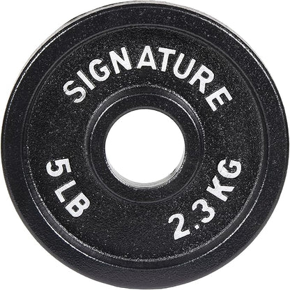Signature Fitness Deep Dish 2-Inch Olympic Cast Iron