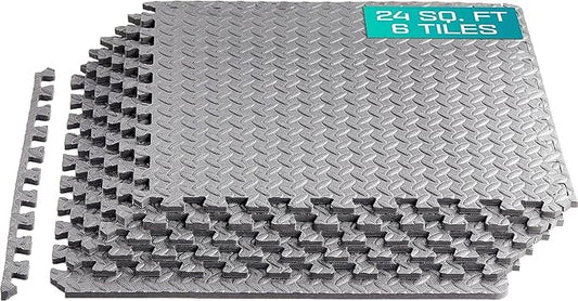 Yes4All 24SQFT-120SQFT Puzzle Exercise Mat for Home Gym