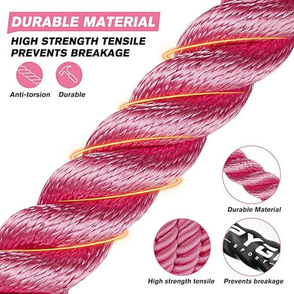 Jump Rope, Weighted Jump Ropes for Men women, 2.8lb 3.8lb 5lb Heavy Skipping Rope for Exercise, Adult Jumpropes for Home Workout, Improve Strength and Building Muscle,Total Body Workout Equipment