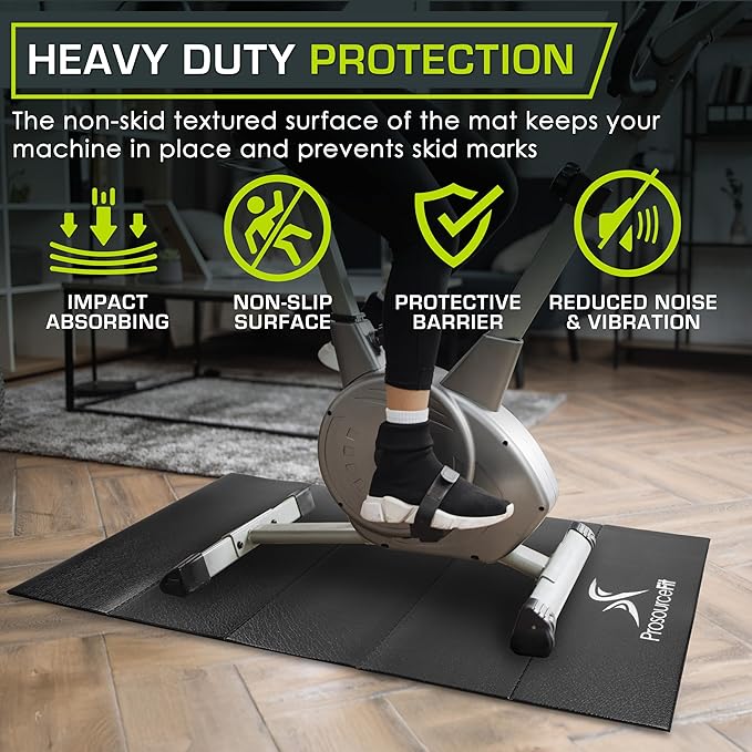 ProsourceFit Exercise Equipment & Treadmill Mat High Density 3 x 6.5-feet