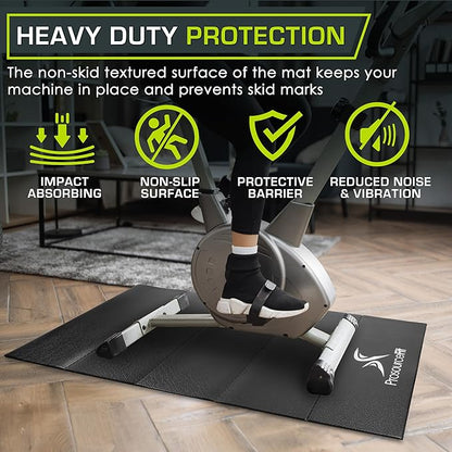 ProsourceFit Exercise Equipment & Treadmill Mat High Density 3 x 6.5-feet