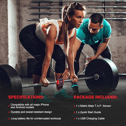 T.A.P. Sensor - Fitness Tracker - 3"x3" Lightweight 6 Month