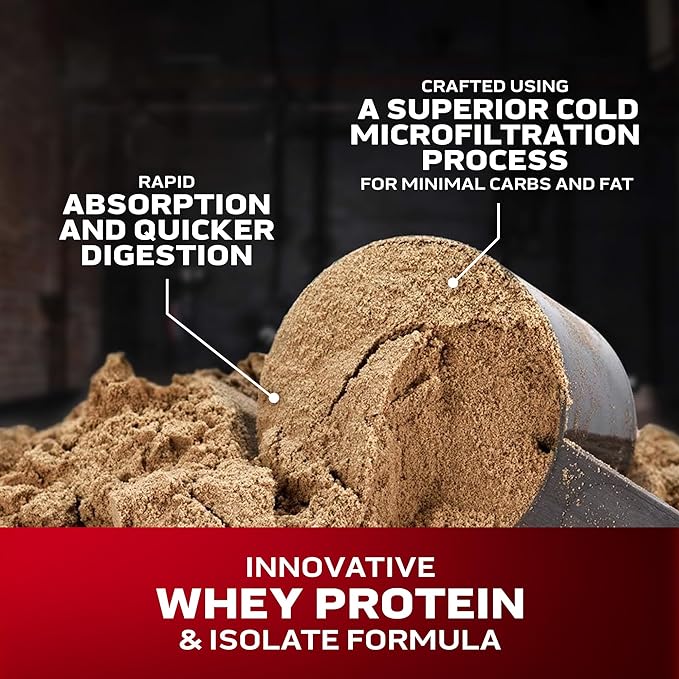 Whey Protein Powder , MuscleTech Nitro-Tech Whey Gold Protein Powder , Whey Protein Isolate Smoothie Mix , Protein Powder for Women & Men , Chocolate Protein Powder, 2 lbs (28 Serv)-package varies