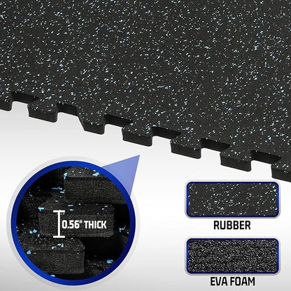 SUPERJARE 0.56'' Thick 6 Pcs 24 Sq Ft