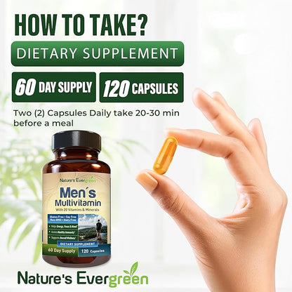 Best Multivitamin for Men | Completely Men's Multivitamins & Multiminerals with Over 20 Vitamins A, C, D, E, B12, Zinc & More Essential Vitamins for Men | Energy, Focus & Immune Health. 120 Capsules