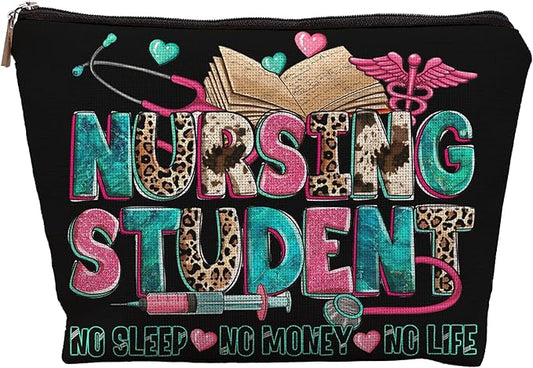 Nursing Student Makeup Bag, Nursing Student Gifts, Nursing Student Essentials, Future Nurse Gifts, Nurse Appreciation Gifts, Nurse Accessories, Nurse Graduation Gifts Cosmetic Bag Makeup Pouch