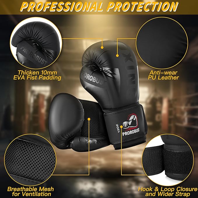Prorobust Punching Bag for Adults, Red 4ft Oxford Heavy Boxing Bag Set with 12 oz Gloves for MMA Kickboxing Boxing Karate Home Gym Training (Unfilled)