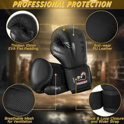 Prorobust Punching Bag for Adults, Red 4ft Oxford Heavy Boxing Bag Set with 12 oz Gloves for MMA Kickboxing Boxing Karate Home Gym Training (Unfilled)