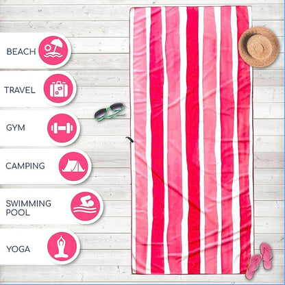 Elite Trend XL Beach Towel for Travel – 78x35 Inch