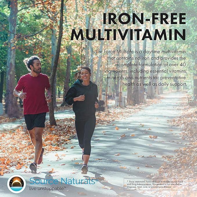 Source Naturals Life Force Multiple, No Iron, Enegry Activator* - 180 Tablets