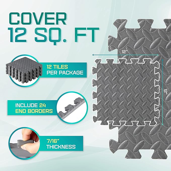Yes4All 12, 16, 36 SQ. FT Puzzle/Interlocking Exercise
