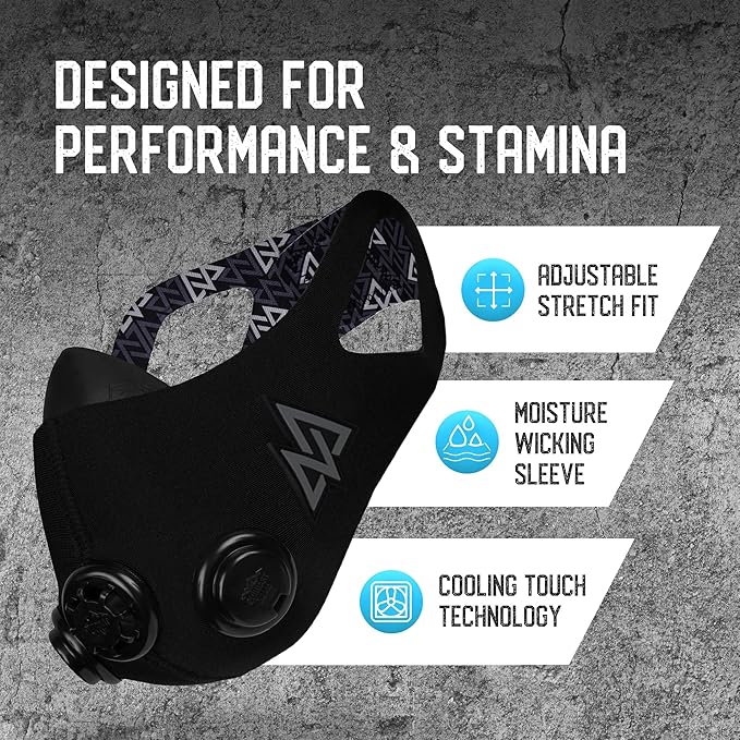 TRAININGMASK 2.0 - Elevation Training Mask for High Altitude Endurance & Breathing Workouts - Ideal for Running & Cardio