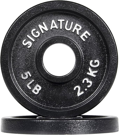 Signature Fitness Deep Dish 2-Inch Olympic Cast Iron