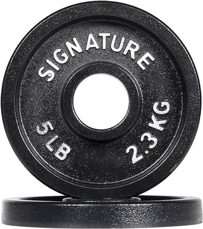 Signature Fitness Deep Dish 2-Inch Olympic Cast Iron