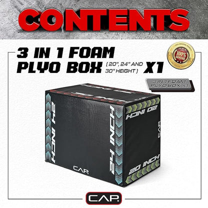 CAP Barbell 3-in-1 Plyometric Box