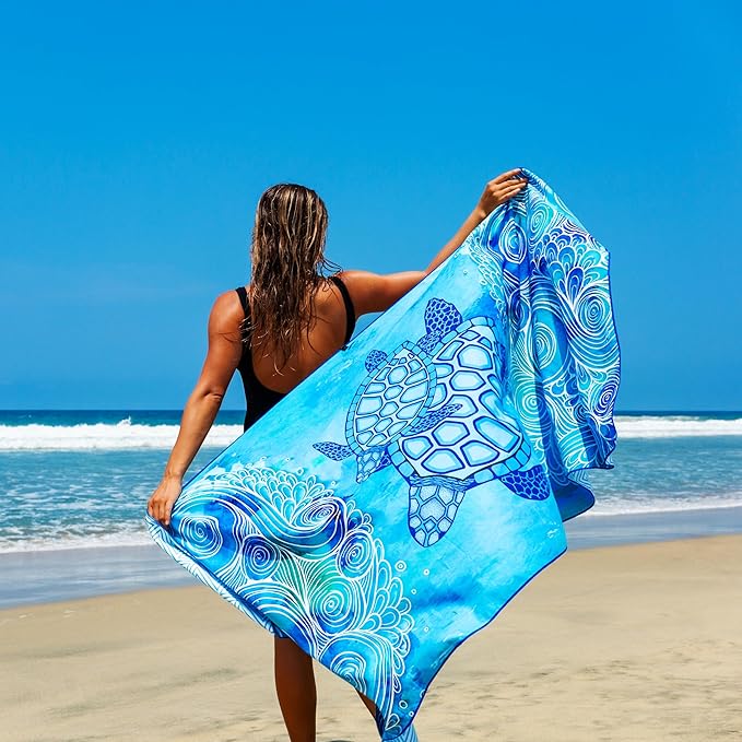 Elite Trend Microfiber Beach Towel - Extra Large 78x35 Inch