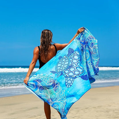 Elite Trend Microfiber Beach Towel - Extra Large 78x35 Inch