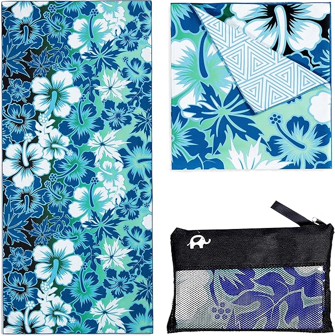 Elite Trend Large Beach Towel for Travel – 63x31 Inch