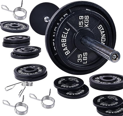 Signature Fitness Olympic Cast Iron Plate for Strength
