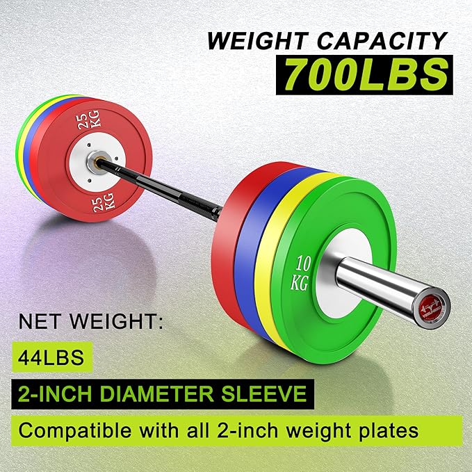 Olympic Barbell Bar EZ Curl Bar Weightlifting Barbell 2 Inch