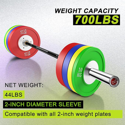 Olympic Barbell Bar EZ Curl Bar Weightlifting Barbell 2 Inch