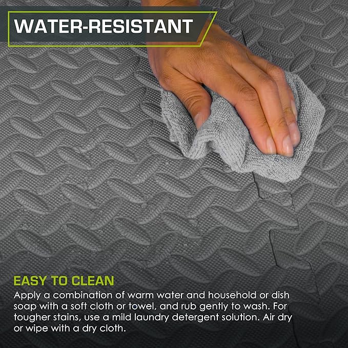 ProsourceFit Puzzle Exercise Mat Â½ in