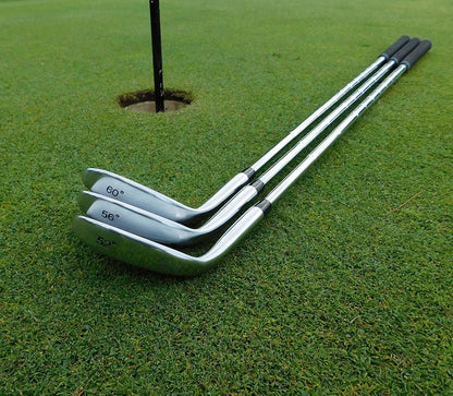 LAZRUS Premium Forged Golf Wedge Set for Men - 52, 56, 60 Degree Wedges + Milled Face for More Spin - Great Golf Gift