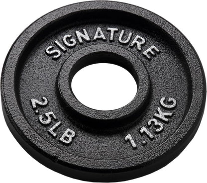 Signature Fitness Deep Dish 2-Inch Olympic Cast Iron