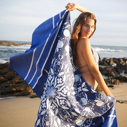 Elite Trend Microfiber Beach Towel - Extra Large 78x35 Inch