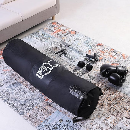 Punching Bag for Adults, Hanging Punching Bag with 12OZ Boxing Gloves, Chains, Wristband, Hand Grip Strengthener, Jump Rope, Heavy Boxing Bag for Training, Karate, Kickboxing, Muay Thai