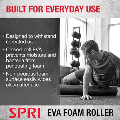 SPRI Foam Roller High Density Closed Cell EVA 12 & 36-Inch Lengths)