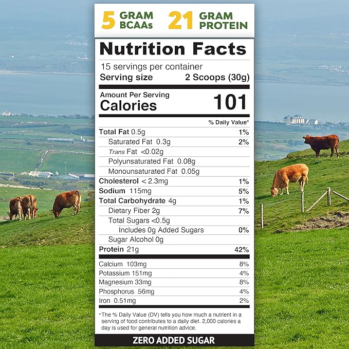 MariGold Grass-fed Whey Protein Isolate Powder - Rich Chocolate Malt Flavor - 1 Lb | 100% Pure, Cold-Processed, Micro-Filtered, Undenatured, Non-GMO, rBGH Free, Soy Free, Gluten Free, Lactose Free