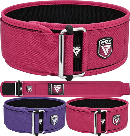RDX Women Weight Lifting Belt 4” Adjustable Back